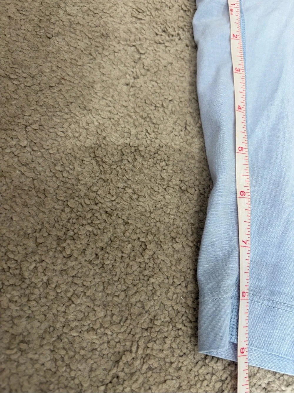 Birddogs Shorts, Men’s XL Light Blue Casual Shorts with Coral Waistband